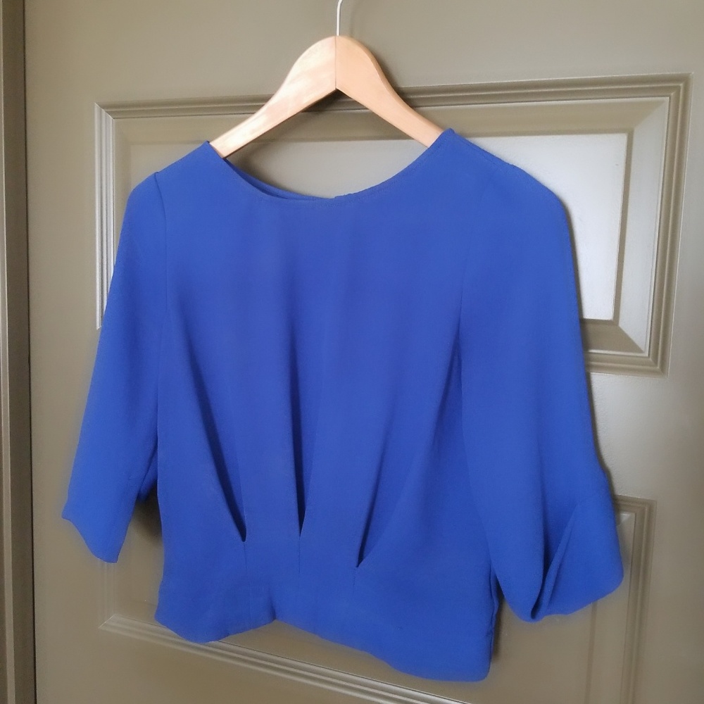 BCBGMAXAZRIA Blue Marlene Top